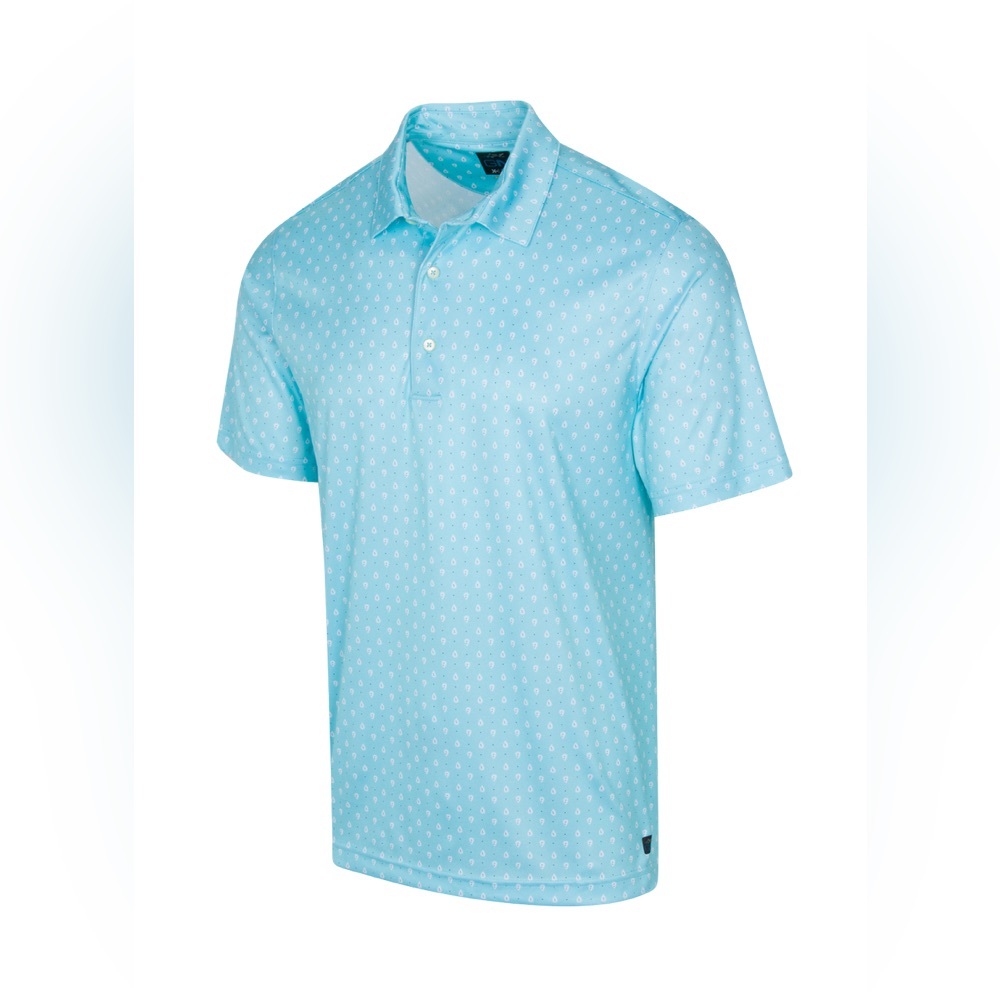 Greg Norman Men’s Golf PAISLEY FOULARD X-LITE POLO size Medium